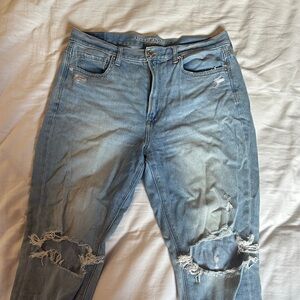 American Eagle Distressed Mom Jeans